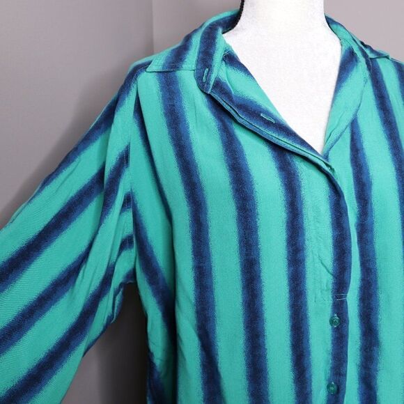 Vintage Krazy Kat Striped Button Down Shirt - Picture 3 of 10